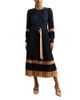 Reiss Reiss Tori Color Blocked Pleated Dress - 1