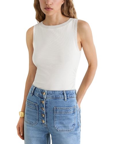 Reiss Reiss Trinny Sheer Detail Rib Vest