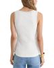 Reiss Reiss Trinny Sheer Detail Rib Vest - 3
