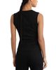 Reiss Reiss V Neck Ruched Ribbed Tank Top - 3