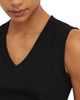 Reiss Reiss V Neck Ruched Ribbed Tank Top - 5
