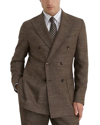 Reiss Reiss Vallance Double Breasted Herringbone Blazer