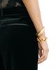 Reiss Reiss Velvet Satin Stripe Flared Pants - 4