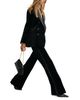 Reiss Reiss Velvet Satin Stripe Flared Pants - 6