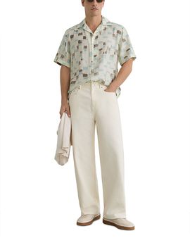 Reiss Reiss Vespucci Short Sleeve Patterned Shirt