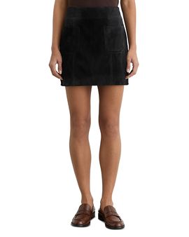 Reiss Reiss Vida Suede Patch Pocket Mini Skirt