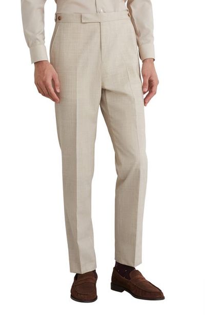 Reiss Reiss Vita Check Wool Blend Pants