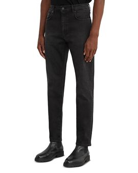 Reiss Reiss Wall Cotton Blend Slim Fit Jeans in Black