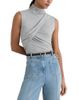 Reiss Reiss Wanda Ruched High Neck Top - 1