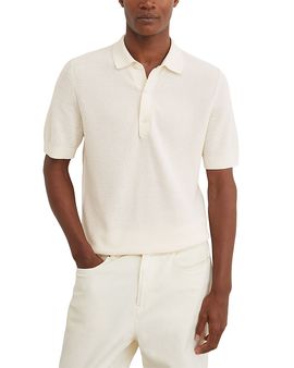 Reiss Reiss Warren Basket Stitch Sweater Polo
