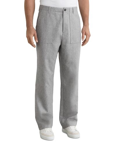 Reiss Reiss Wide Leg Wool Trousers