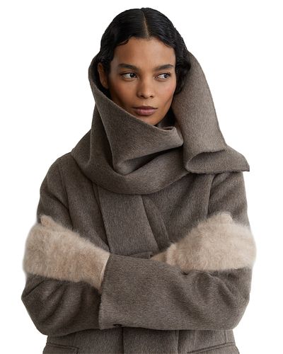 Reiss Reiss Willow Brushed Cashmere Mittens