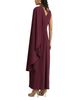 Reiss Reiss Winnie One Shoulder Cape Dress - 4