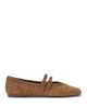 Reiss Reiss Women's Eliza Croc Embossed Suede Ballet Flats - 1