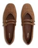 Reiss Reiss Women's Eliza Croc Embossed Suede Ballet Flats - 4