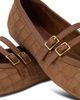 Reiss Reiss Women's Eliza Croc Embossed Suede Ballet Flats - 5