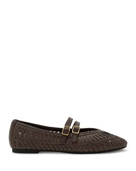 Reiss Reiss Women's Elizabeth Woven Leather Ballerina Flats