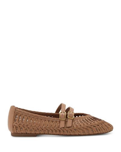 Reiss Reiss Women's Jute Leather Ballet Flats