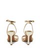 Reiss Reiss Women's Metallic Leather Stiletto Sandals - 3