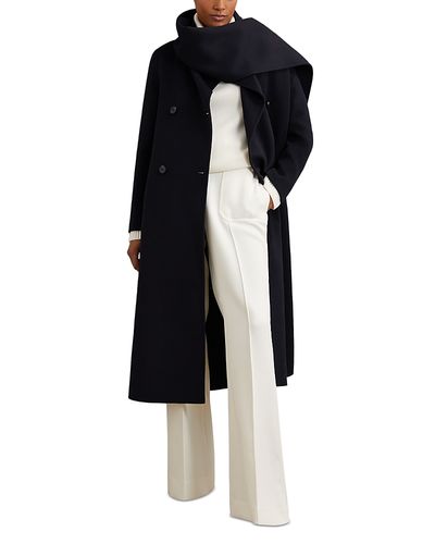Reiss Reiss Wool Blend Long Scarf Blindseam Coat