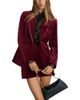 Reiss Reiss Wren Velvet Mini Skirt - 1