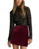 Reiss Reiss Wren Velvet Mini Skirt - 4