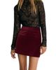 Reiss Reiss Wren Velvet Miniskirt - 3