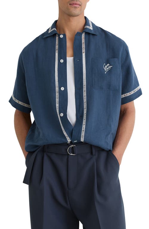 Reiss Reiss Yamal Linen Camp Shirt