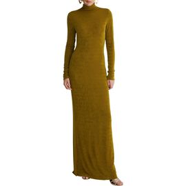 Reiss Reiss Zaza Long Sleeve Turtleneck Maxi Dress