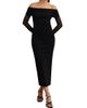 Reiss Women's Angelica Off-the-Shoulder Body-Con Midi-Dress - 2
