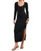 Reiss Women's Sophia Knitted Wrap Maxi Dress - 2