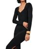 Reiss Women's Sophia Knitted Wrap Maxi Dress - 4