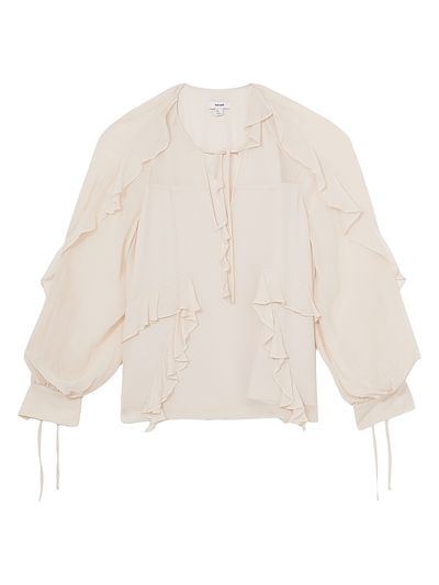 Reiss Women's Zaria Ruffle Top