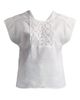 Reistor Reistor Boxy Top with Embroidered Lace Detail - 2