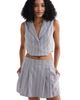 Reistor Reistor Cropped Cotton Tweed Vest - 5