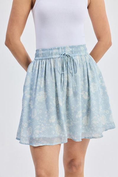 Reistor Reistor Drawstring Short Skirt