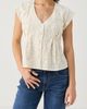 Reistor Reistor Embroidered Deep V-Neck Cotton Top - 1