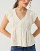 Reistor Reistor Embroidered Deep V-Neck Cotton Top - 5