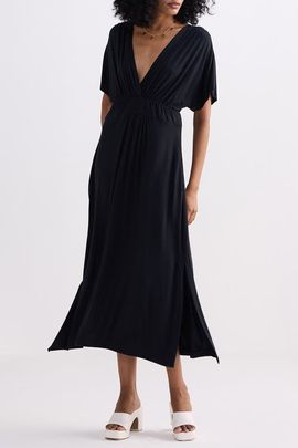 Reistor Reistor Flowy A-Line Maxi Dress with Side Slits