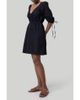 Reistor Reistor Gathered Elbow Sleeve Short Dress - 1
