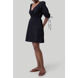 Reistor Reistor Gathered Elbow Sleeve Short Dress