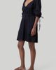 Reistor Reistor Gathered Elbow Sleeve Short Dress - 3