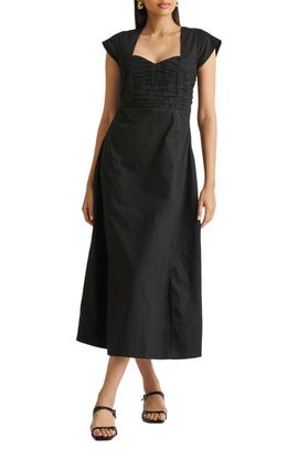 Reistor Reistor Ruched Dress with Front Slit