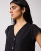 Reistor Reistor V-Neck Embroidered Top with Front Buttons - 5
