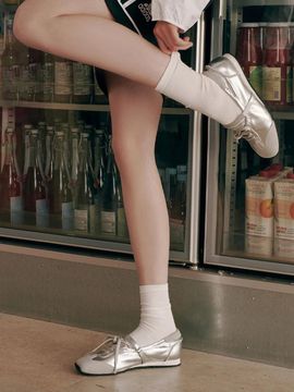 REKKEN Square Line Mary Jane Leather Sneakers (RKB100N)