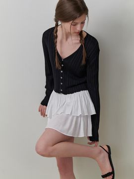 RE_L Bagel V Cardigan [Black]
