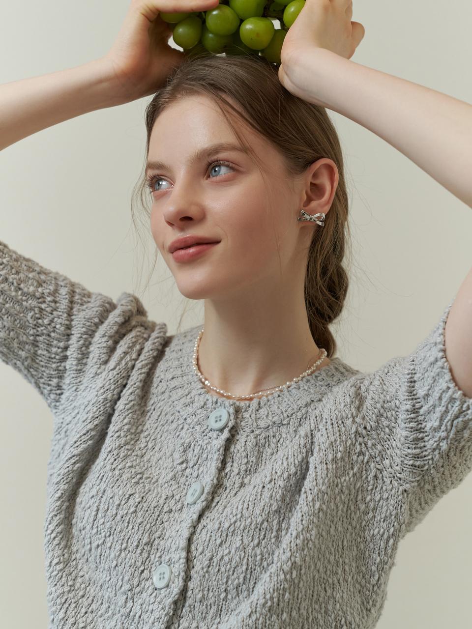 RE_L Cake Puff Cardigan_Gray