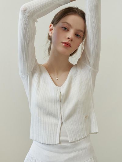 RE_L Drawing V Cardigan 3color