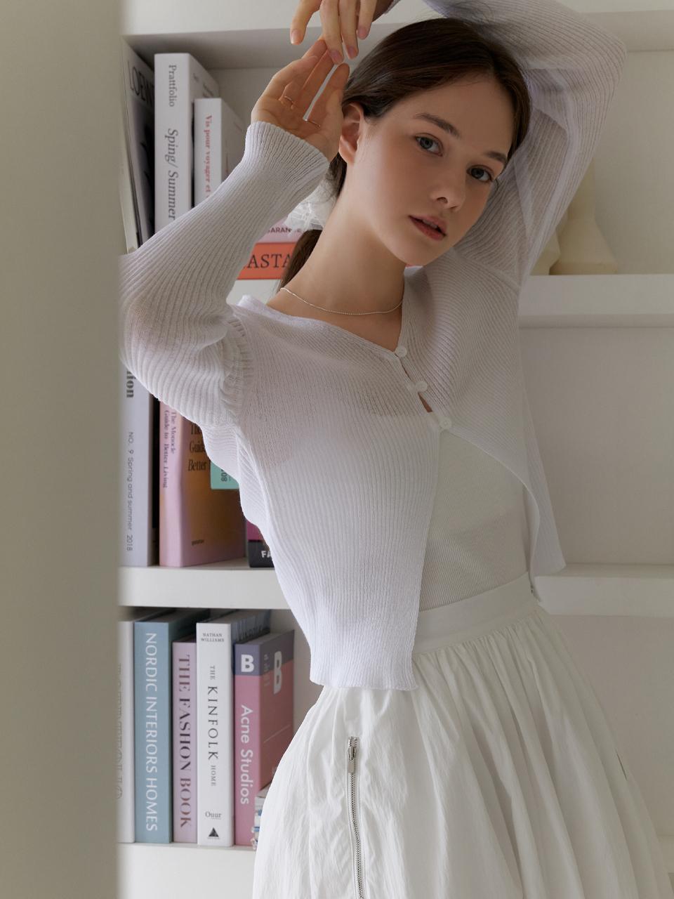 RE_L Linen 3 Button Cardigan - 3color
