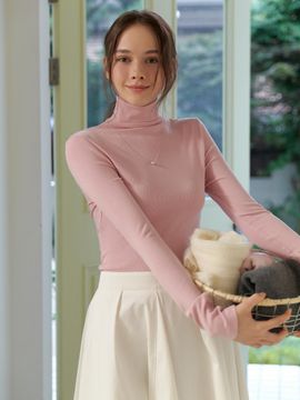 RE_L Of turtleneck t-shirt (pink)